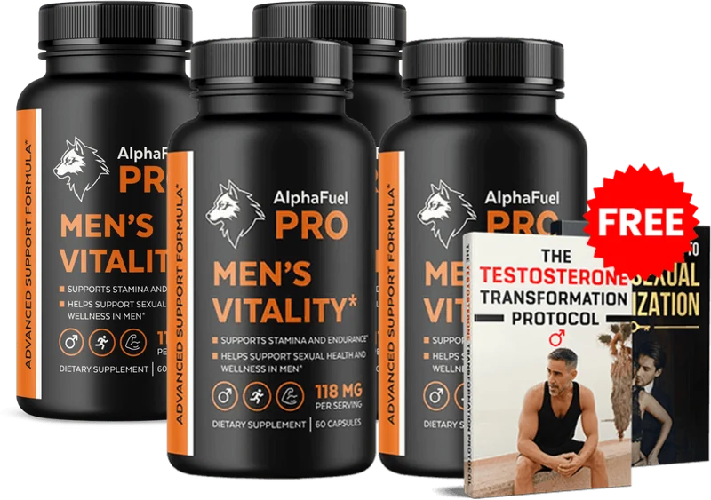 AlphaFuel Pro men's vitality capsules four-bottle package